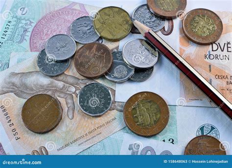 Close Up Czech Koruna Currency, Czech Republic Stock Image - Image of cash, element: 158648063