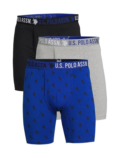 Brandclub - U.S. Polo Assn. Men's Boxer Briefs, 3-Pack, Sizes S-3XL