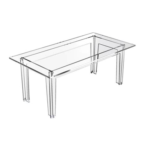 Heera Moti | Nova Acrylic Coffee Table | Clear
