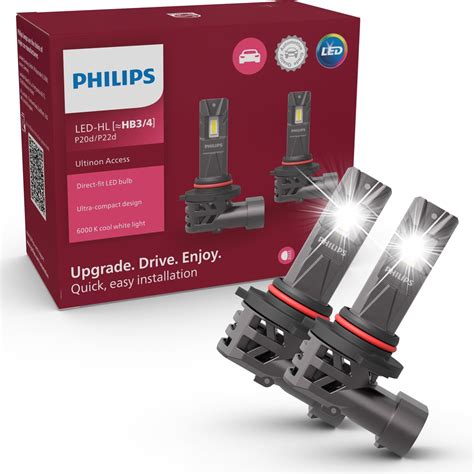 Philips Ultinon Access LED car headlight bulb (HB3/HB4), ultra-compact ...