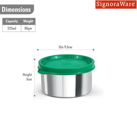 Ample Steel Container 225ml – Signoraware