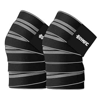 Buy GYMIFIC Knee Wraps/Knee Stabilizer/Knee Bands/Knee Support for ...