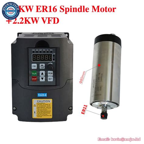 CNC Air Cooled Spindle Motor Kit VFD Inverter