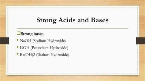 Acids and bases | PPT