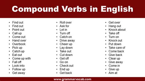 Compound Verb Exercises 的图像结果