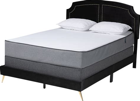 Anahma Black Polyester Fabric Queen Bed | Rooms to Go