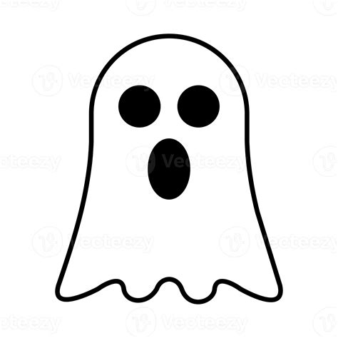 Ghost Simple Template Coloring Pages Halloween Ghosts Templates Sketch ...