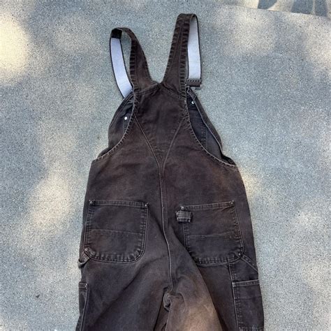 Vintage brown carhartt overalls - Depop