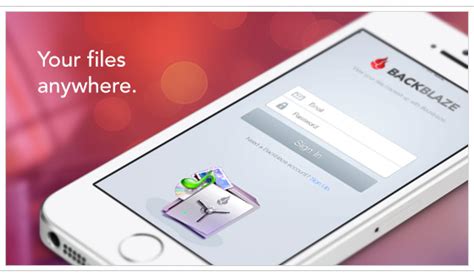 Image result for Backblaze Mobile-App