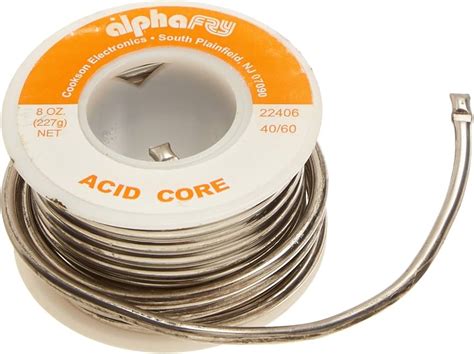 Acid Core Solder Fry Technologies Cookson Elect 95-5 Solder No Lead 60/ ...