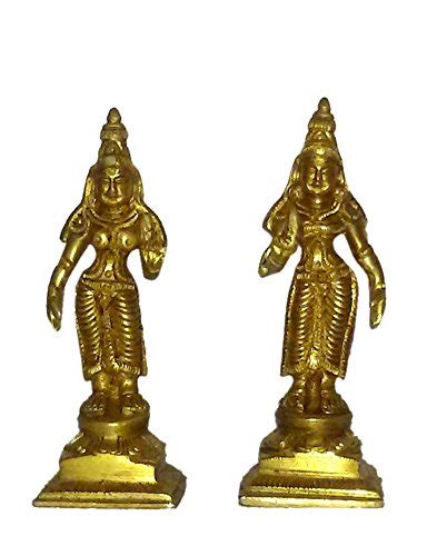 Bharat Haat Brass Riddhi Siddhi Small Idol Statue for Home Temple ...