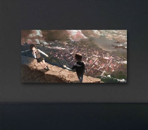 YOUR NAME I MITSUHA MIYAMIZU & TAKI TACHIBANA I 300 GSM POSTER I A3 ...