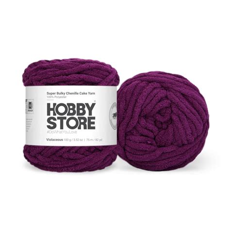 Super Bulky Chenille Cake Yarn by Hobby Store – Chunky, Bold and ...