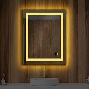 Buy UNIQUE MIRROR led Wall Mirror for Bathroom and Bedroom with Three ...