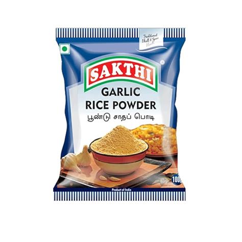 SAKTHI Masala Garlic Rice Powder 100gm (Poondu Satha Podi) : Amazon.in ...