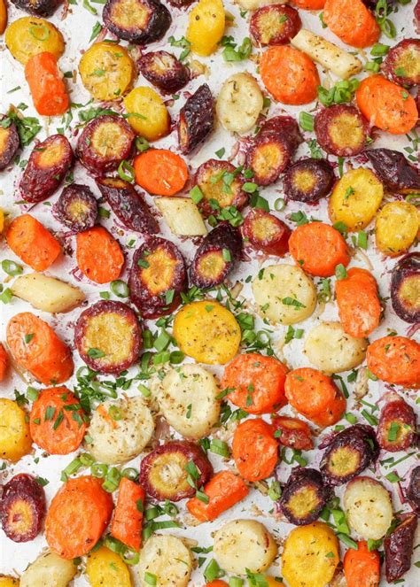 Parmesan Roasted Carrots - Vegetable Recipes