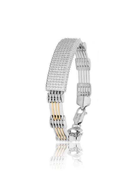 Apex Radiant Bar-Link Men's Silver Bracelet – Diavo Jewels