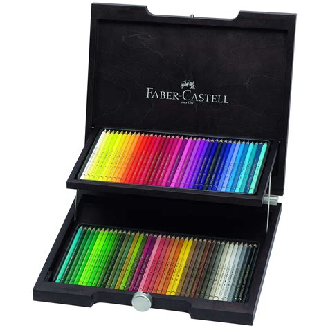 FABER-CASTELL POLYCHROMOS Künstler-Farbstifte im Holzkoffer