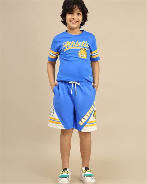 Garfield T-shirt & Short Co-Ords Set For Boys – Kidsville
