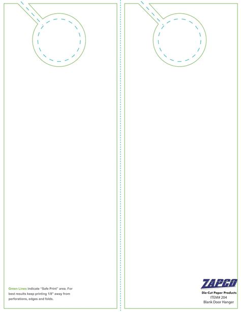 Free Printable Door Hanger Templates [Word, PDF]
