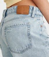 Low-Rise Baggy Denim Shorts