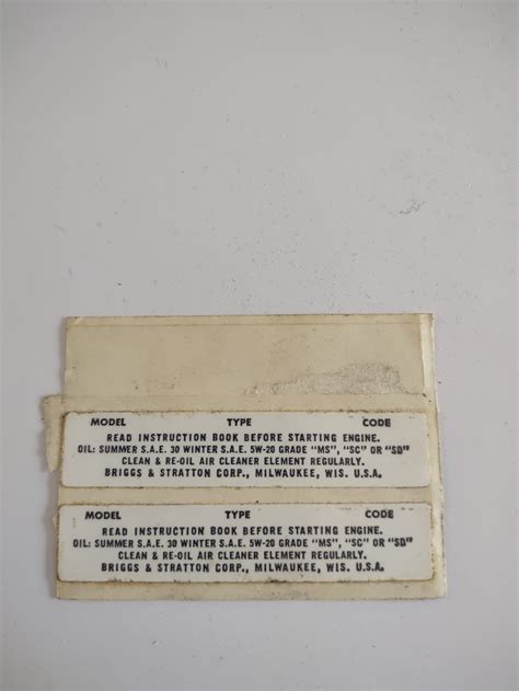 How to Read Briggs and Stratton Code Date 的图像结果
