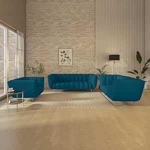Wakeup India Mushy Premium Fabric Sofa Set | 5- to 6-Person Sofa ...