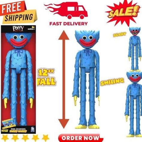 Buy Poppy Playtime - Huggy Wuggy Deluxe Face-Changing Action Figure 12 ...