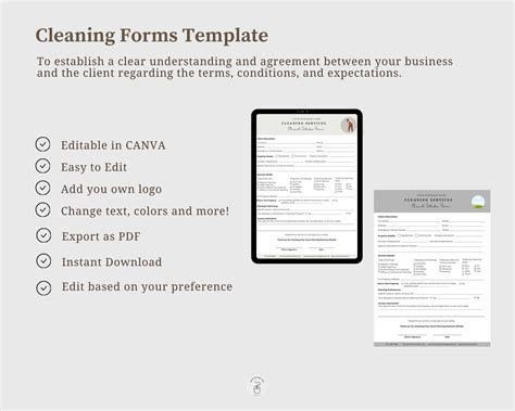 Image result for Free Cleanning Forms Templets