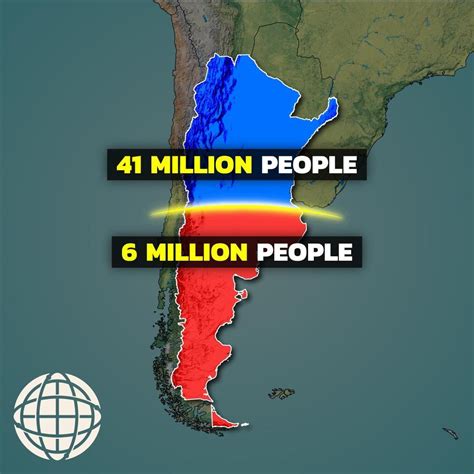 Argentina population split - Maps on the Web