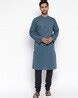 Buy Dark Blue Kurtas for Men by Fabindia Online | Ajio.com