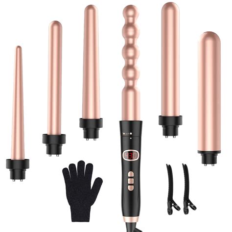 Amazon.com: Curling Iron 6 in 1 Curling Wand Set Instant Heating Up ...