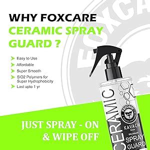 Foxcare Ceramic Spray Guard 200ml | Hydrophobic Spray for Car | High ...