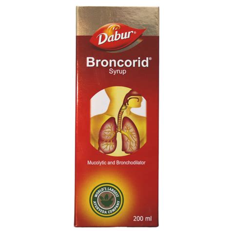 Buy Dabur Broncorid syrup 200ml Online - Ayush Care