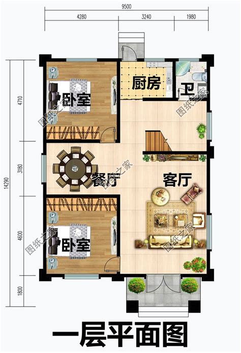 10x15米自建房设计图，二层三层的都有，你家要建几层的？_建房知识_鲁班设计图纸官网