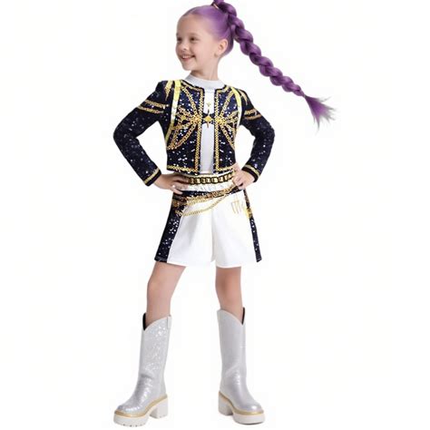 Girl's Rumi Halloween Costume Pop Star Kids Coat Jacket Top Shorts Rumi ...