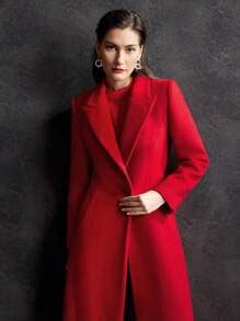 MOTF PREMIUM WOOL-BLEND A-LINE COAT,LADIES WINTER ELEGANT,PARTY POCKET ...