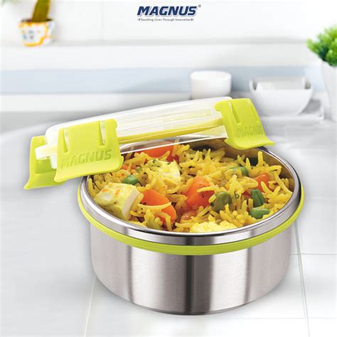 Buy Magnus KLIP LOCK Stainless Steel Airtight Leakproof Storage ...