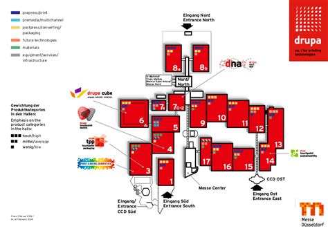 Hall and Site Plans -- drupa - 2028 - Messe Düsseldorf