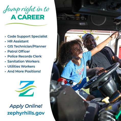 How To Find Your Next Career In The City Of Zephyrhills