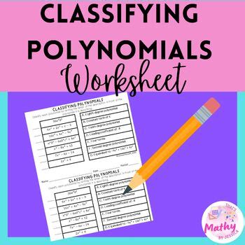 Image result for Polynomial Classification Worksheet