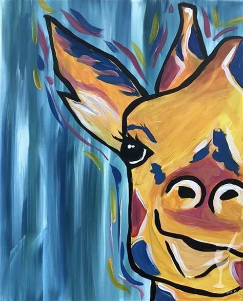 Peek-a-Boo Giraffe Kids Class , Painting with a Twist (2100 Stephens ...