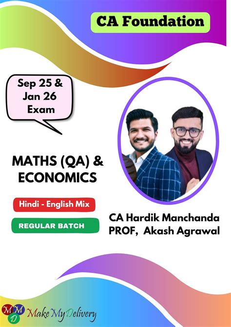 CA Foundation Economics & Maths Regular Hardik Manchanda