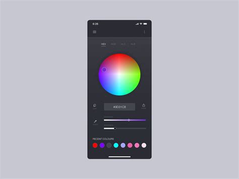 Image result for Color Wheel UI Design