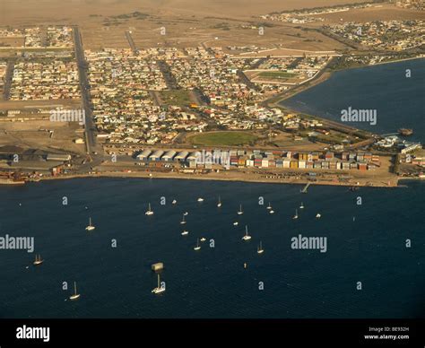 Walvis Bay, aerial picture, Namibia, Africa Stock Photo - Alamy