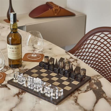Bicolor Chess Board with Acrylic Glass Components ADJ Style | Artemest