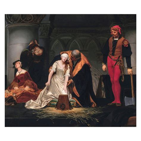 Paul Delaroche, the Execution of Lady Jane Grey, 1833 Art Print Canvas Print Fine Art Poster Art ...