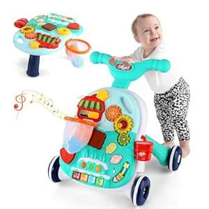 Buy Eners Sit to Stand Baby Learning Walker with Wheels, 2 in 1 Baby ...