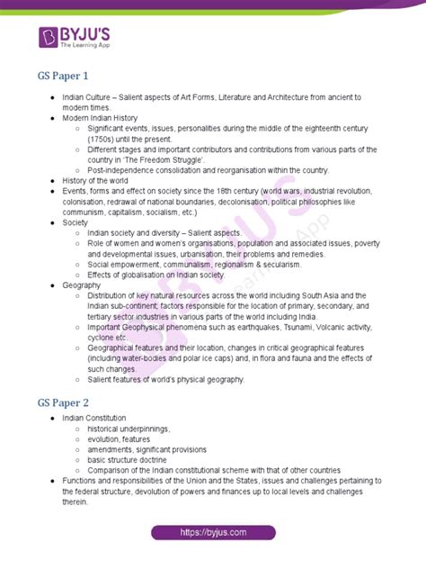 Image result for UPSC Syllabus Pattern