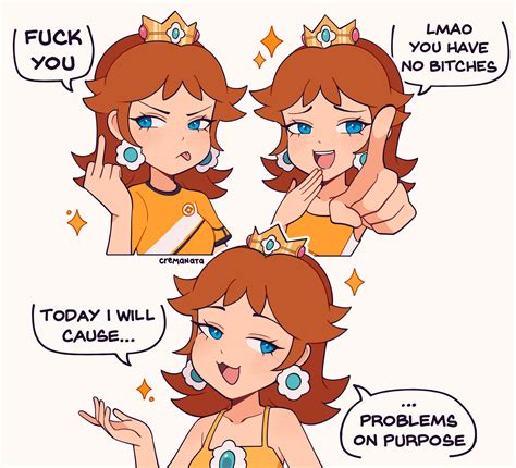 princess daisy (mario) drawn by cremanata | Danbooru